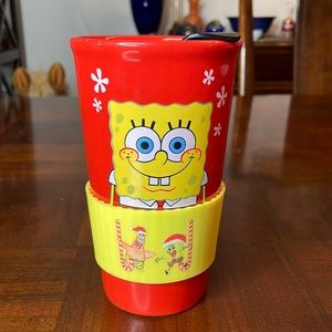 Spongebob Squarepants Travel Cup Silicone Sleeve Stephen Hillenburg 16oz